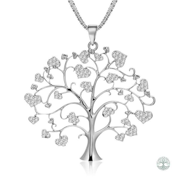 Collier Arbre de Vie Luxe en métal argenté