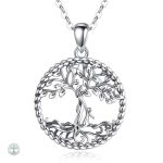 Collier Arbre de Vie Mère et Fille en Argent Sterling 925
