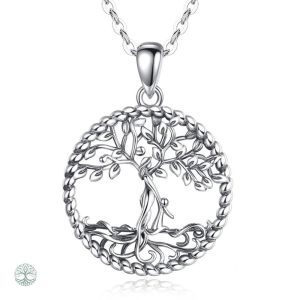 Collier Arbre de Vie Mère et Fille en Argent Sterling 925