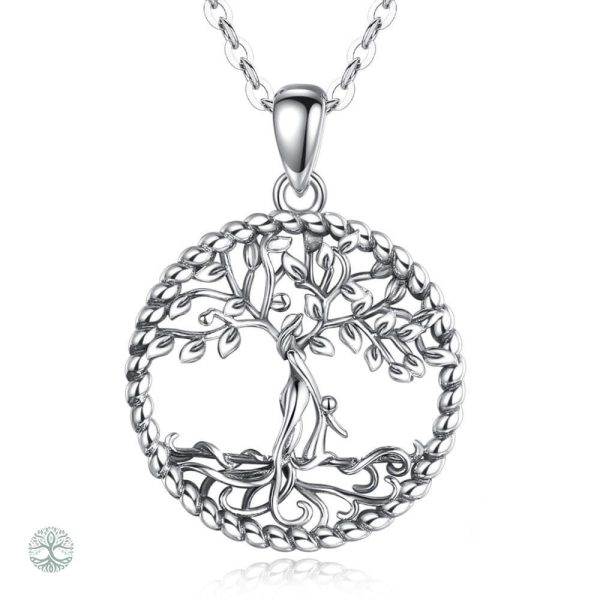 Collier Arbre de Vie Mère et Fille en Argent Sterling 925