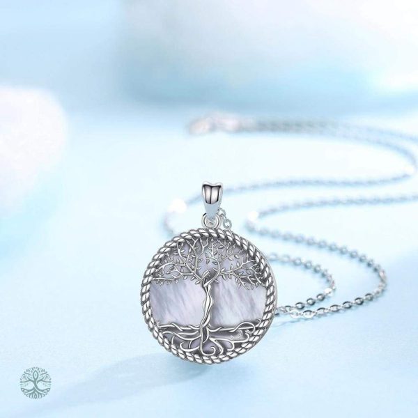 Bijou Arbre de Vie en Nacre et Argent 925, design élégant