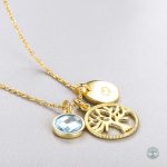 Collier en or représentant l'Arbre de Vie stylisé