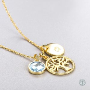 Collier en or représentant l'Arbre de Vie stylisé