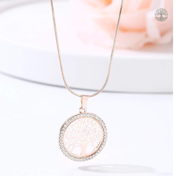 Collier élégant Or Rose, symbole de vie et d'harmonie