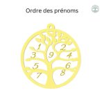 Collier personnalisé avec design Arbre de Vie moderne