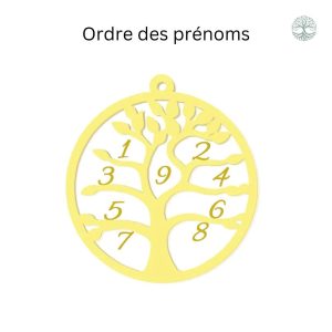 Collier personnalisé avec design Arbre de Vie moderne