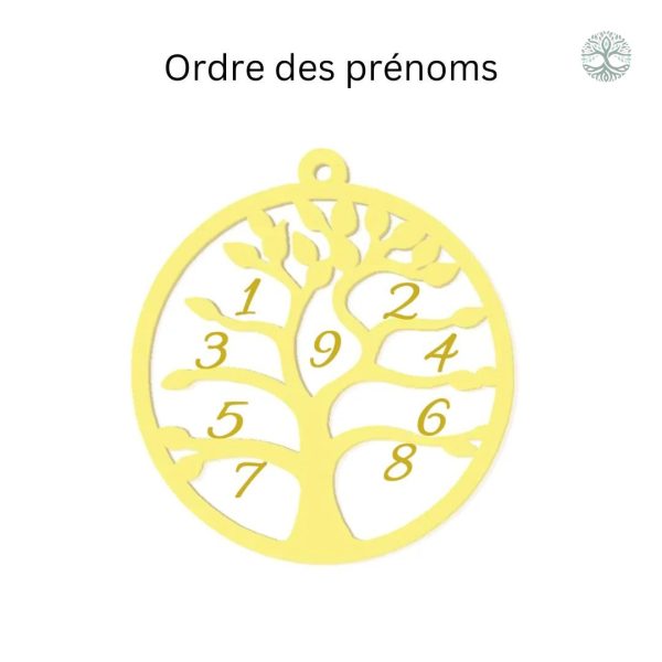 Collier personnalisé avec design Arbre de Vie moderne