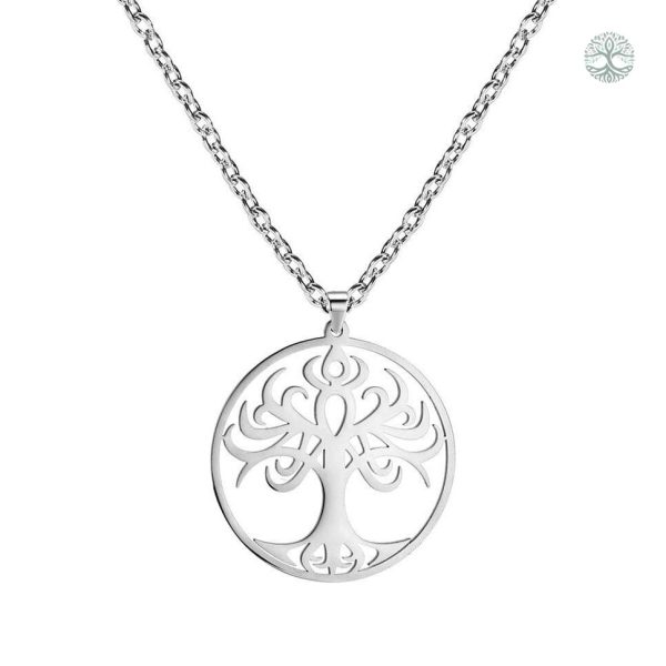 Collier Arbre de Vie en plaqué argent élégant