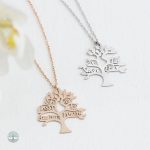 Collier tendance Arbre de Vie, personnalisation prénom