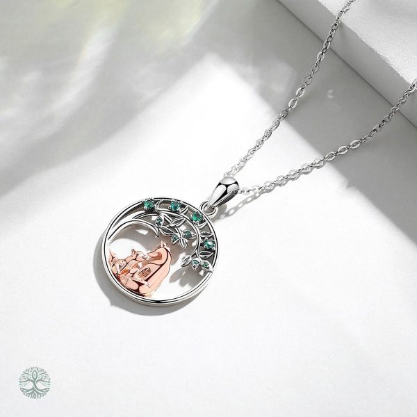 Accessoire chic Arbre de Vie en Or Rose et Argent 925