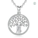 Collier Arbre de Vie en Argent Sterling 925 pour la Saint-Valentin