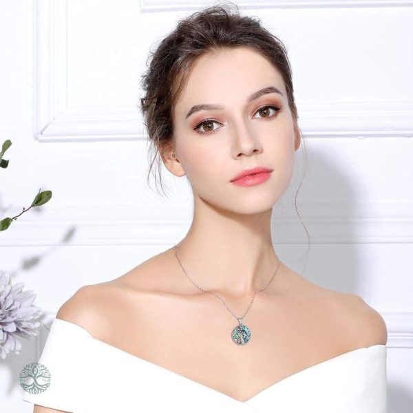 Collier élégant en argent, motif Arbre de Vie