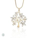 Collier Arbre de Vie en or avec motif floral
