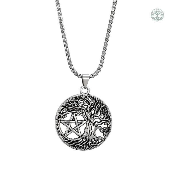 Collier Arbre de Vie en forme de Pentacle
