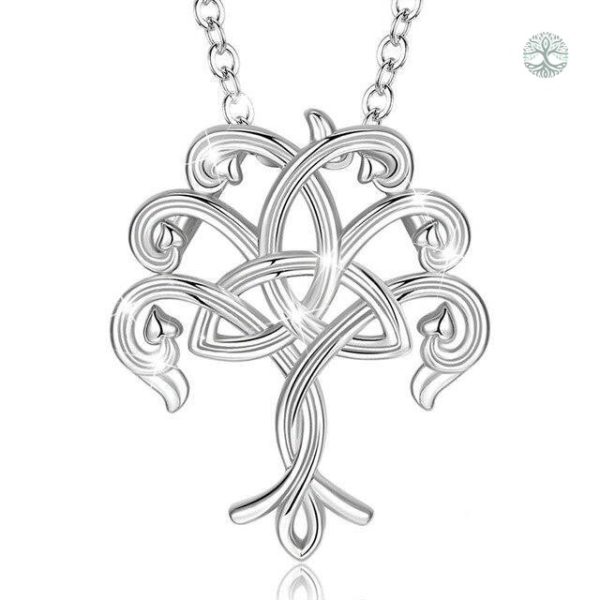 Collier Arbre de Vie Triquetra en Argent Sterling 925