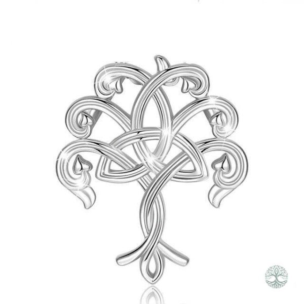 Accessoire en argent sterling, motif celtique Triquetra