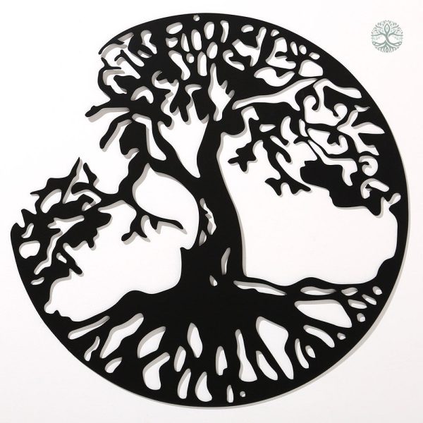 Art mural Arbre de Vie en métal, design avec oiseaux élégants