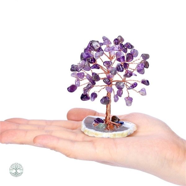 Objet décoratif en améthyste, Arbre de Vie à poser