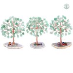Art déco Arbre de Vie en aventurine, symbole de prospérité