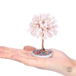 Déco Arbre de Vie en Quartz Rose, pièce unique apaisante