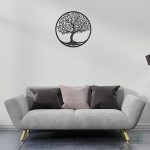 Arbre de Vie en métal pour décoration murale contemporaine