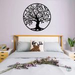 Décoration Murale Arbre de Vie en Fer 30cm