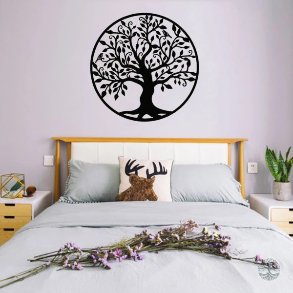 Décoration Murale Arbre de Vie en Fer 30cm