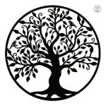 Arbre de Vie en Fer pour décoration murale 35cm