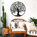 Décoration en fer Arbre de Vie pour intérieur chic