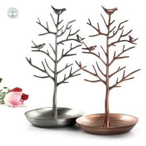Support à bijoux design Arbre de Vie en métal bronze