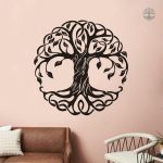 Design artistique de l'Arbre de Vie en style celte