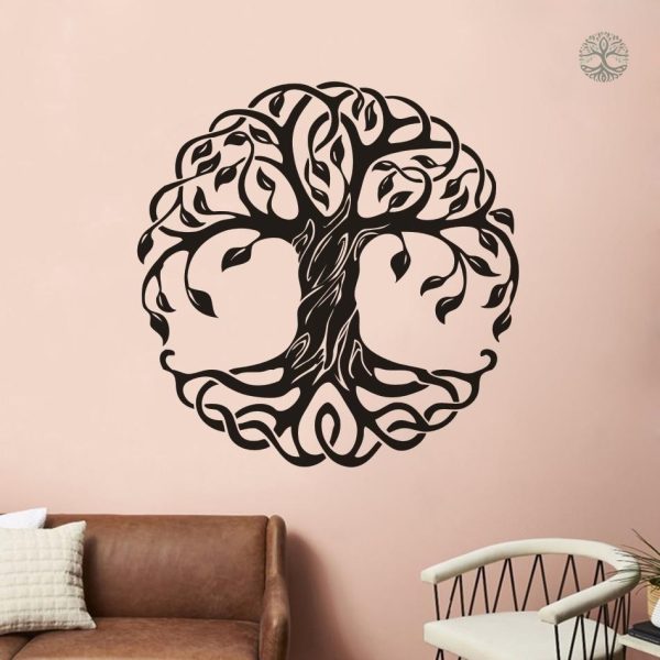 Design artistique de l'Arbre de Vie en style celte