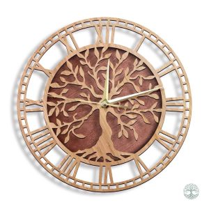 Horloge Arbre de Vie en Bois, design naturel et élégant