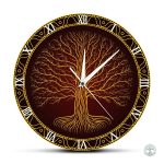 Horloge Arbre de Vie inspirée par la culture viking