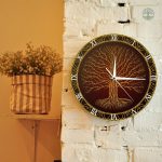 Horloge décorative Arbre de Vie avec motifs vikings
