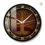 Horloge unique style viking Arbre de Vie pour la maison