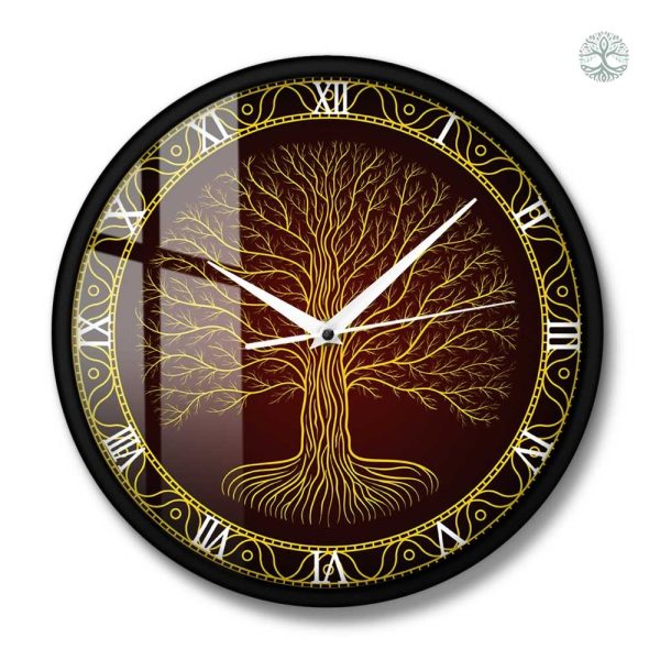 Horloge unique style viking Arbre de Vie pour la maison