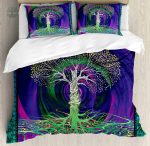 Housse de couette arbre de vie avec motif racine