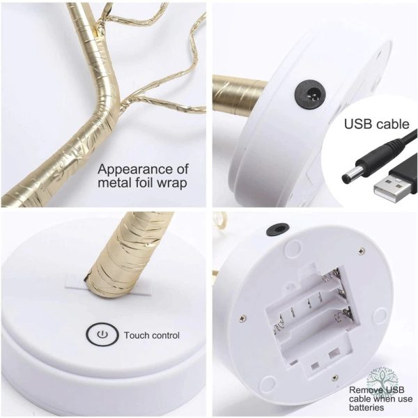 Accessoire décoratif lumineux en forme d'Arbre de Vie