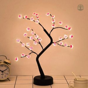 Lampe Arbre de Vie avec motif de Fleur de Cerisier