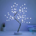 Lampe Arbre de Vie avec Flocons de Neige décoratifs