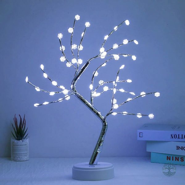 Lampe Arbre de Vie avec Flocons de Neige décoratifs