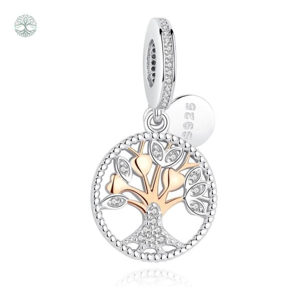 Collier Arbre de Vie en Argent Sterling 925 avec zirconium