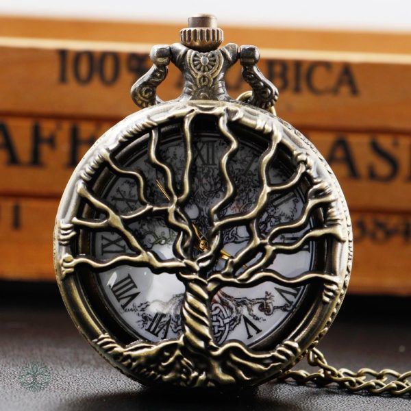 Montre à Gousset Rétro Arbre de Vie