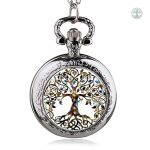 Montre à gousset Arbre de Vie au design viking
