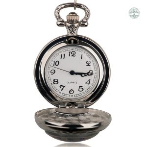 Montre Arbre de Vie, gousset avec motif floral inspirant