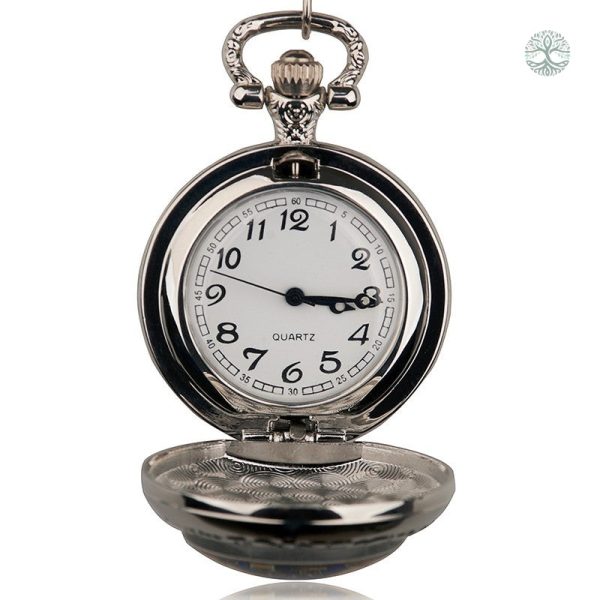 Montre Arbre de Vie, gousset avec motif floral inspirant
