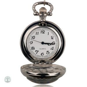 Montre à Gousset avec symbole Ying Yang et Arbre de Vie