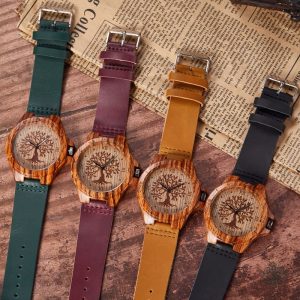 Accessoire élégant avec motif Arbre de Vie en cuir