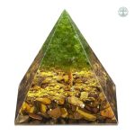 Orgonite Arbre de Vie Œil-de-tigre en pierre naturelle